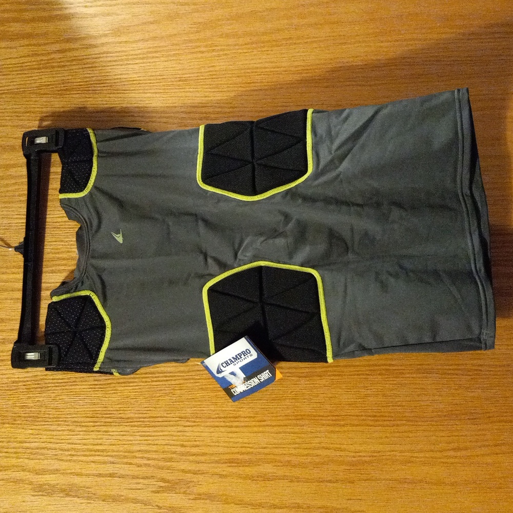 Boys champro sports tri-plex compression shirt small 21 long 13 armpit to armpit